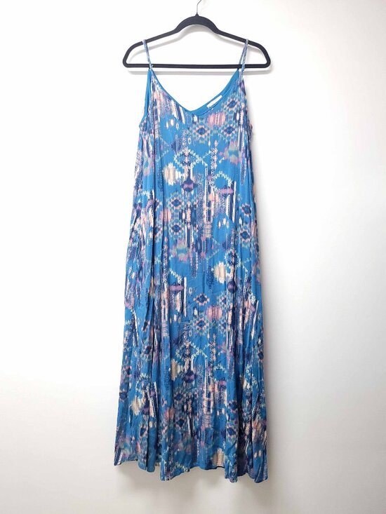 Savanna Jane Dresses & Skirts - Savanna Jane Womens Boho Sleeveless V Neck Maxi Dress Size S Multicolor